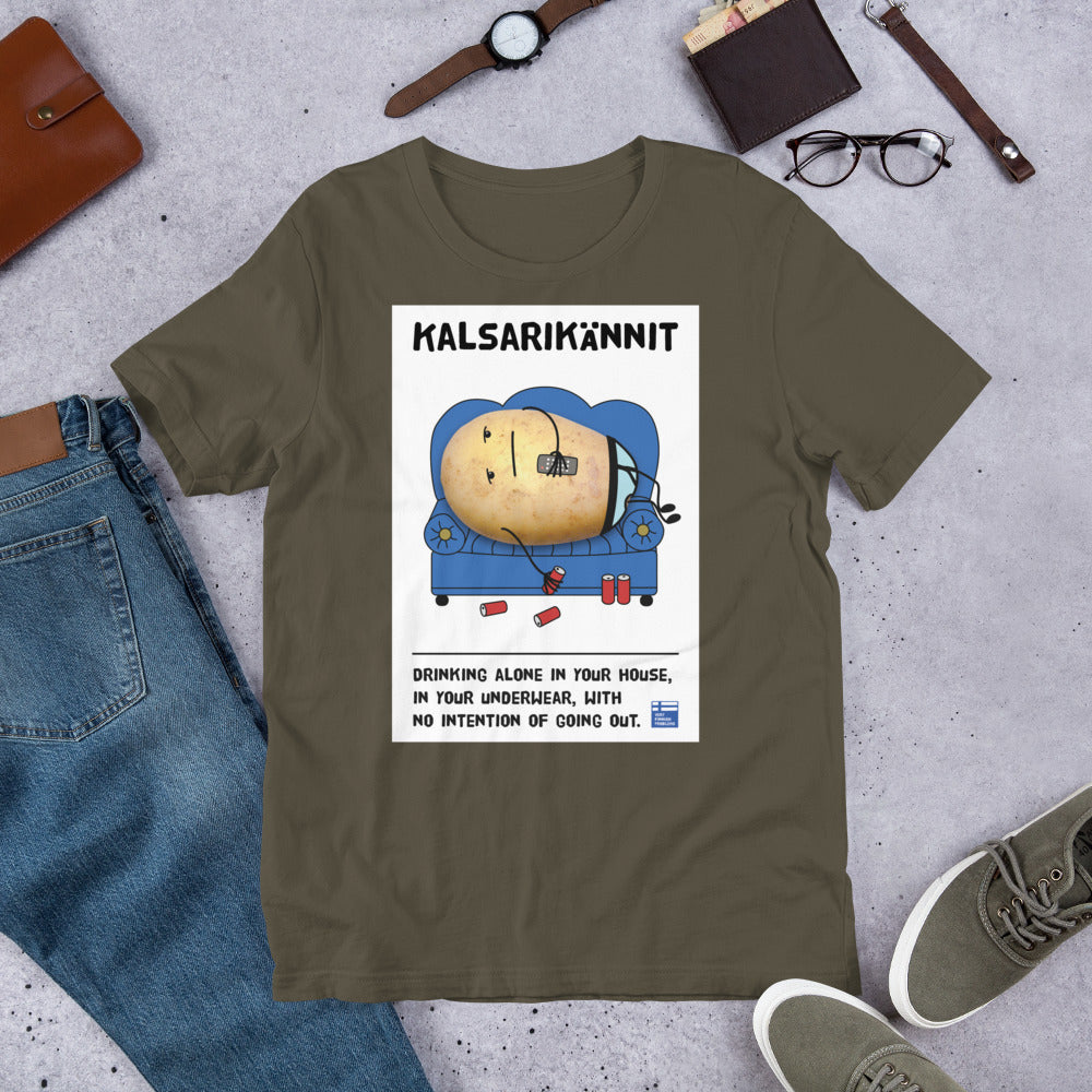 Kalsarikännit Finnish Introvert T-Shirt - Finnish t-shirt from Very Finnish Problems