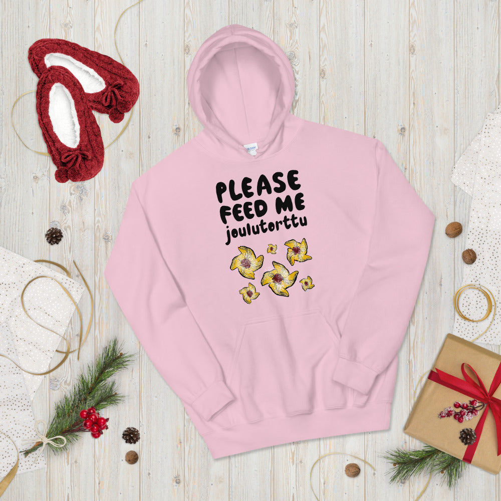 Feed me Joulutorttu Unisex Hoodie - Finnish hoodie from Very Finnish Problems