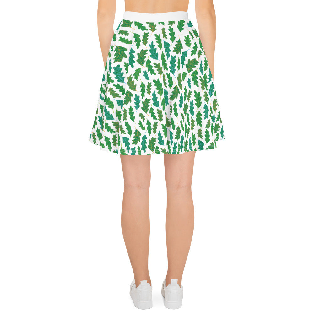 Forest Leaves Skater Finnish Nature Skirt - alternate view - Very Finnish Problems