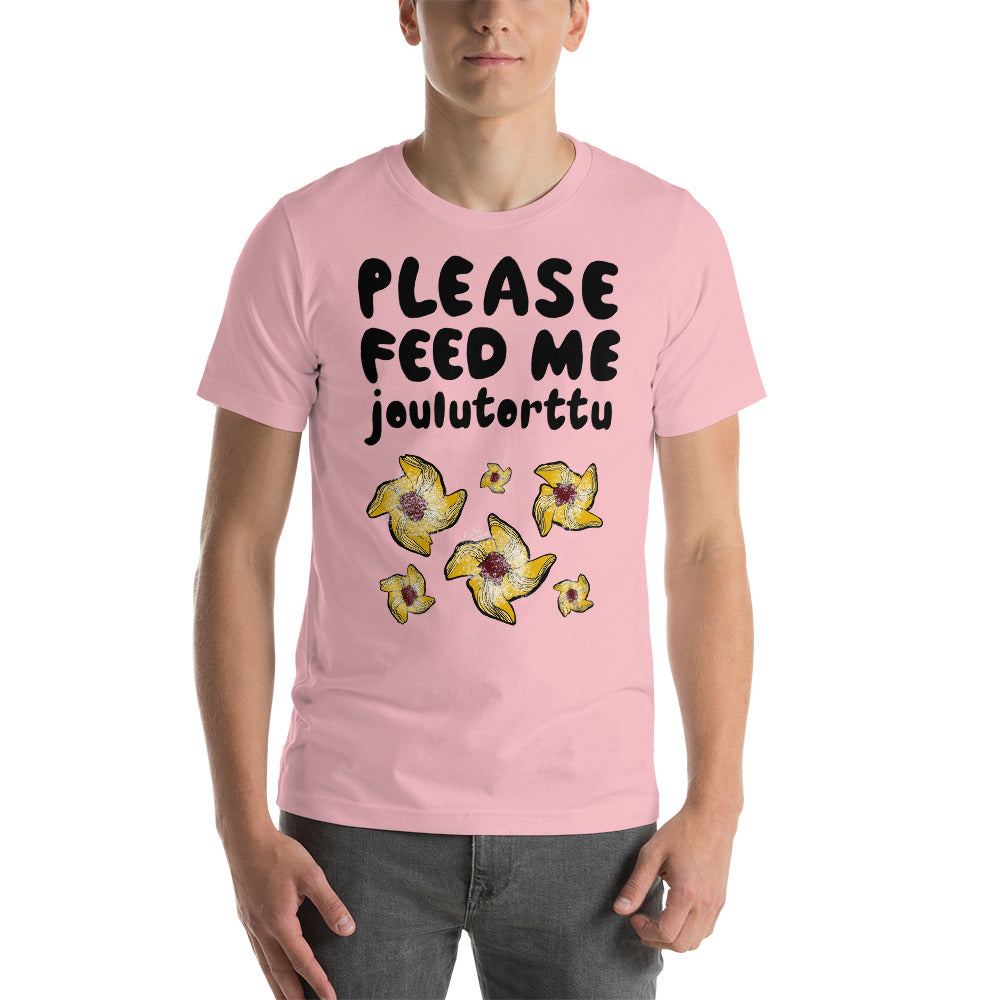 Feed me Joulutorttu Finnish Holiday T-Shirt - Finnish t-shirt from Very Finnish Problems