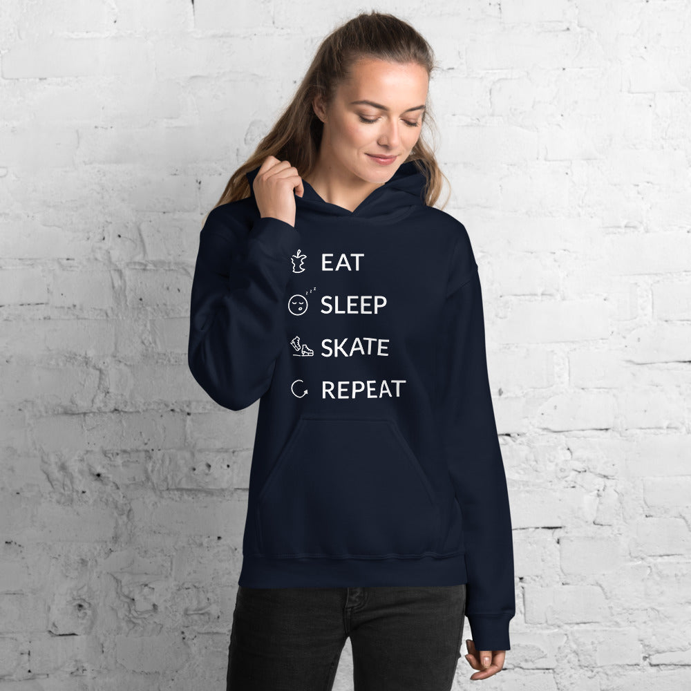 Eat Sleep Skate Repeat Finnish Food Hoodie - Very Finnish Problems official hoodie