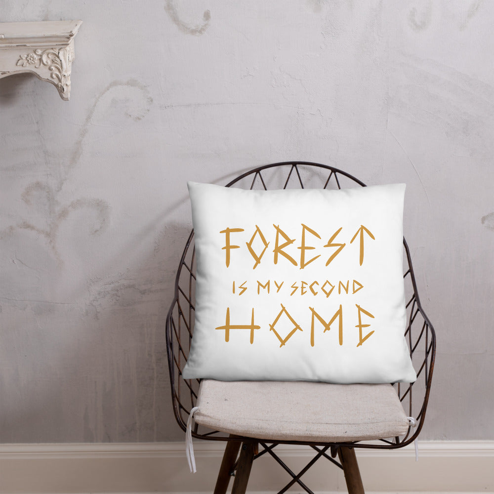 Forest is my 2nd Home Basic Pillow - Finnish home furnishing from Very Finnish Problems