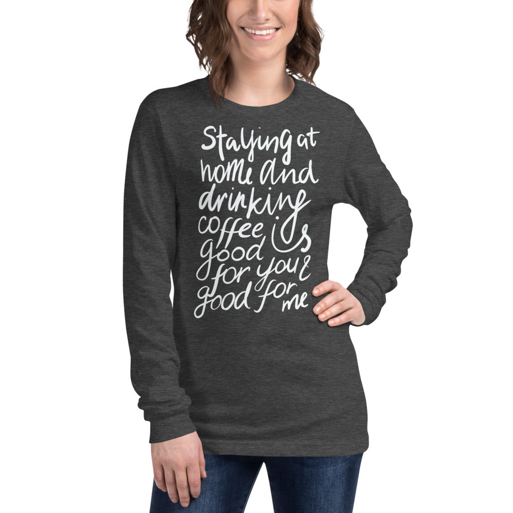 Staying at home Finnish Introvert Long Sleeve Tee - Finnish long sleeve tee from Very Finnish Problems