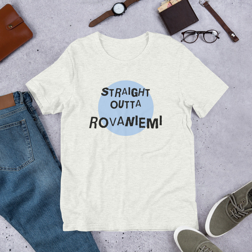 Straight Outta Rovaniemi Finnish Culture T-Shirt - Finnish t-shirt from Very Finnish Problems