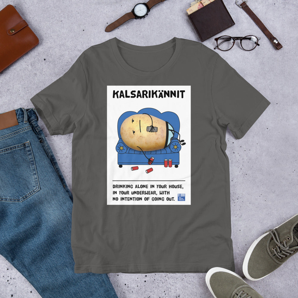Kalsarikännit Finnish Introvert T-Shirt - Finnish t-shirt from Very Finnish Problems