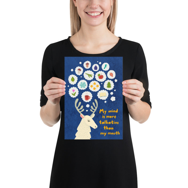 My mind is more talkative... Finnish Nature Poster - Very Finnish Problems official poster