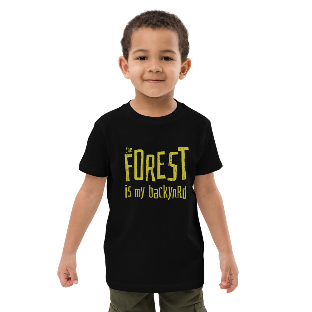 Forest is my backyard Organic Finnish Kids T-Shirt - Very Finnish Problems official kids t-shirt