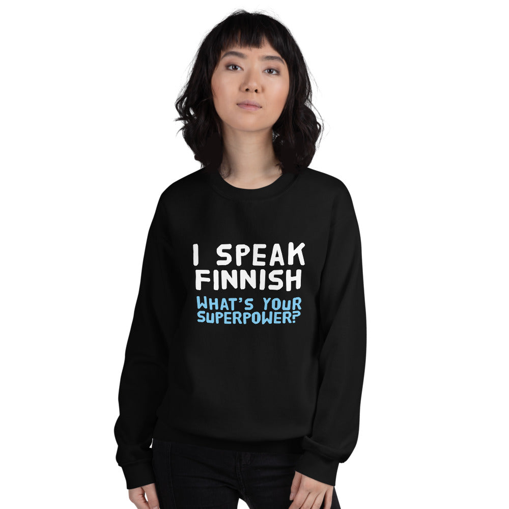 What's your superpower? Finnish Food Sweatshirt - alternate view - Very Finnish Problems