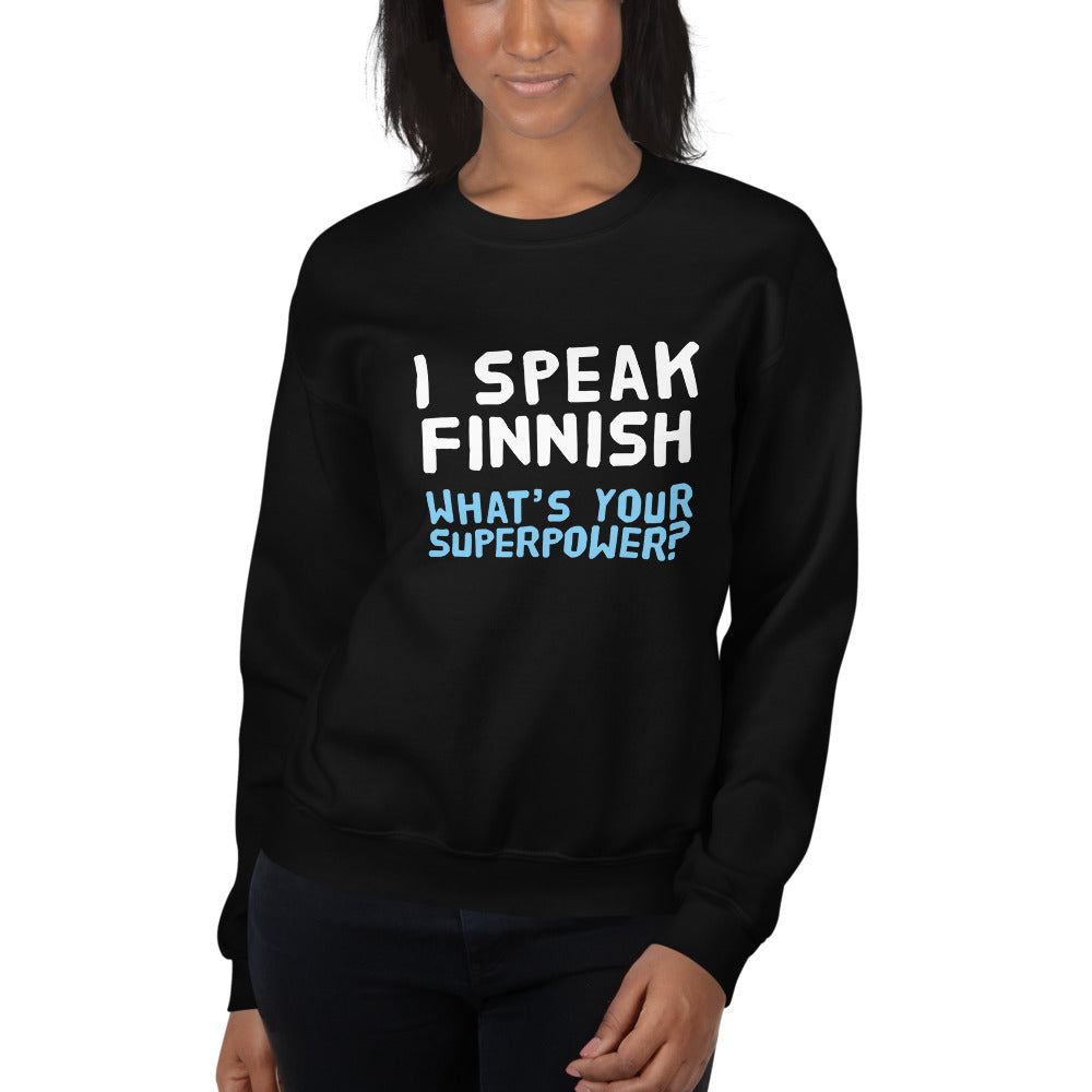 What's your superpower? Finnish Food Sweatshirt - alternate view - Very Finnish Problems