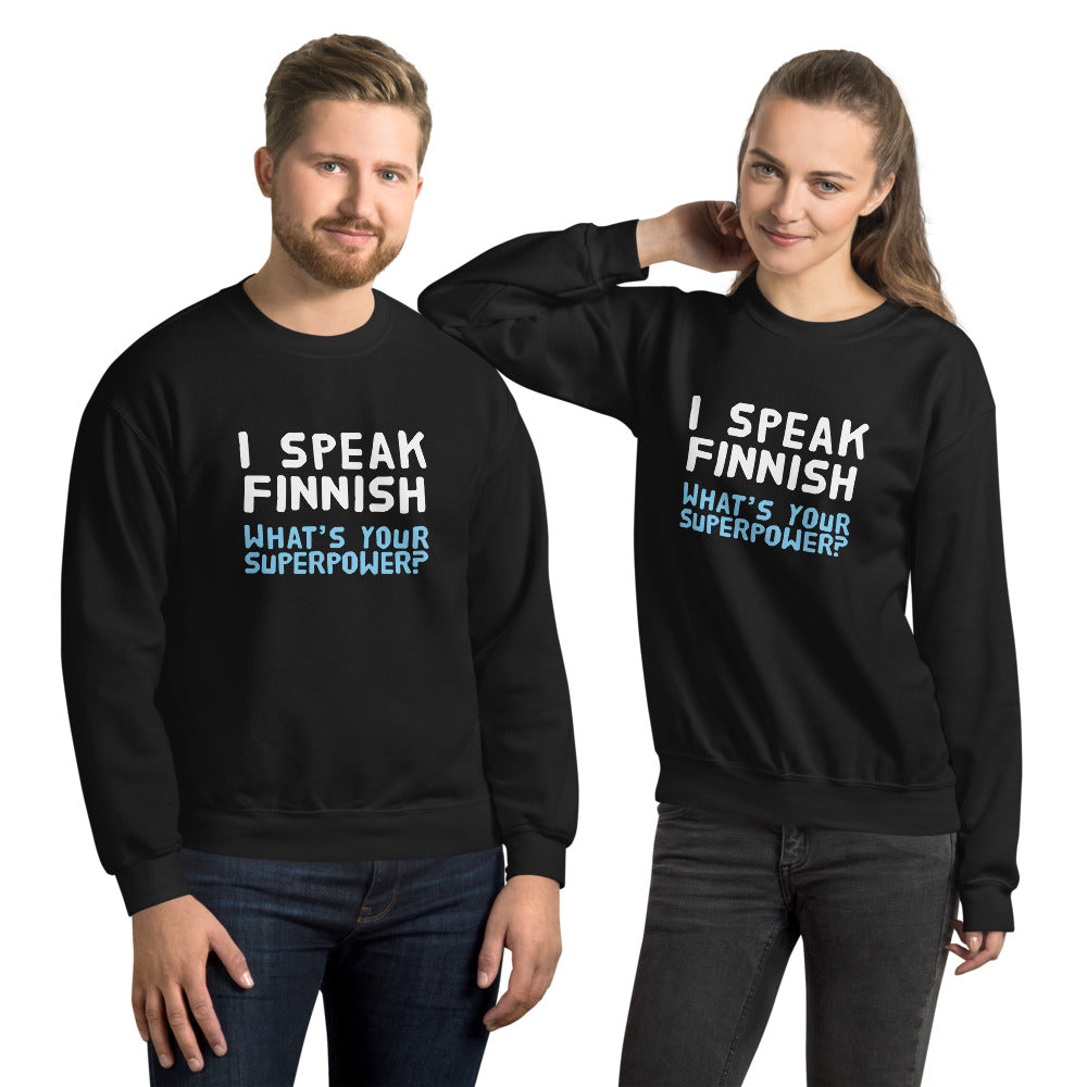 What's your superpower? Finnish Food Sweatshirt - Finnish sweatshirt from Very Finnish Problems