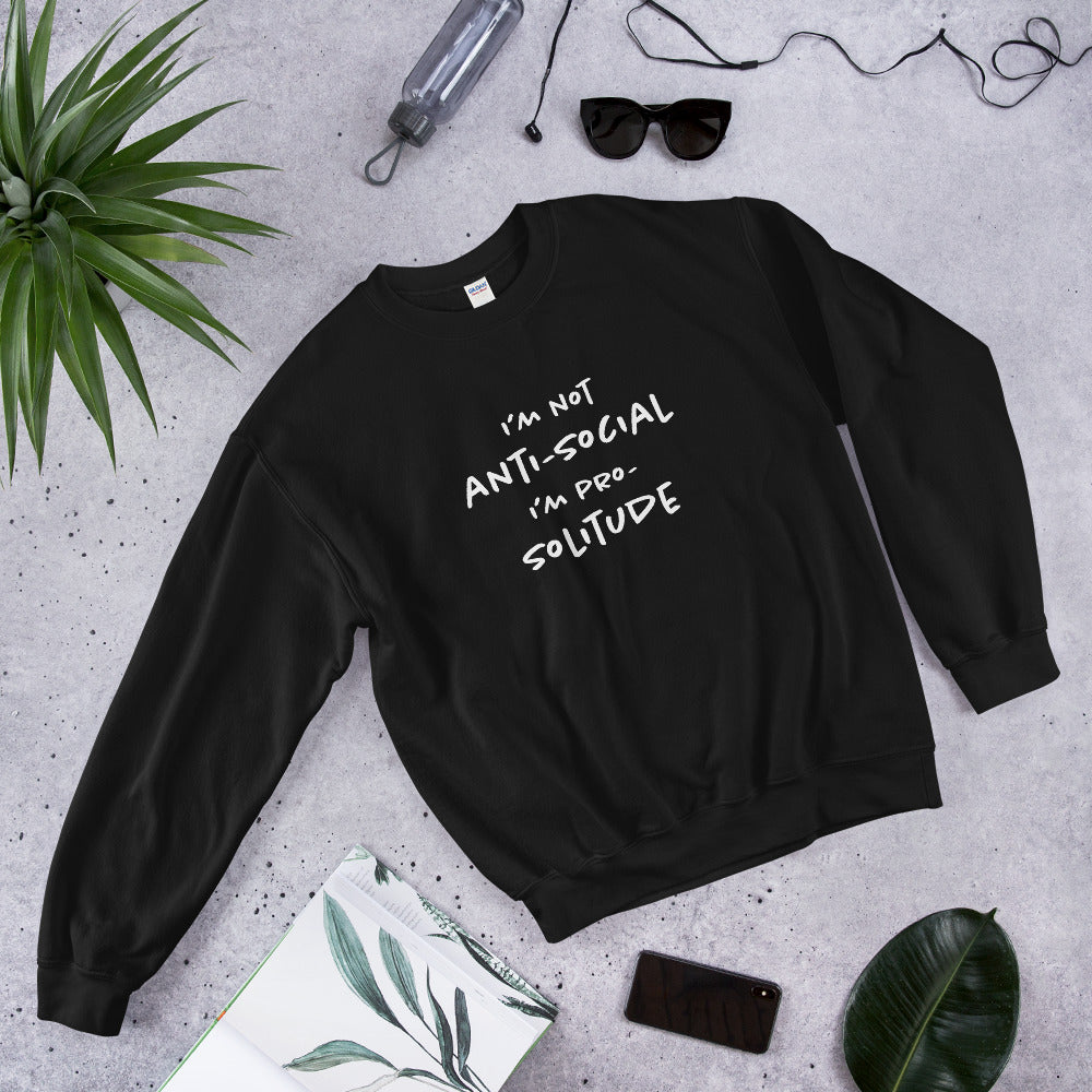 Pro-solitude Finnish Introvert Sweatshirt - Finnish sweatshirt from Very Finnish Problems