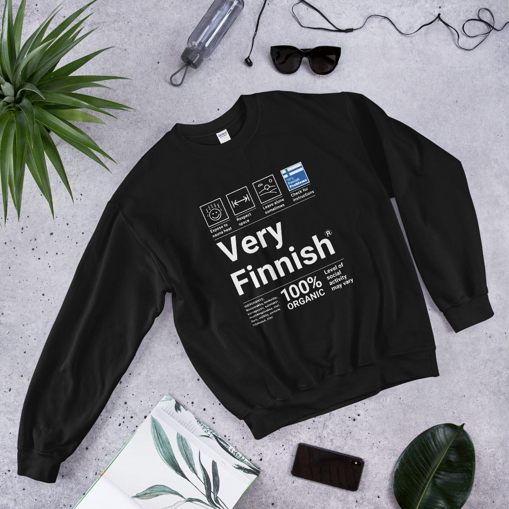 Very Finnish Service Manual Winter Sweatshirt - Very Finnish Problems official sweatshirt