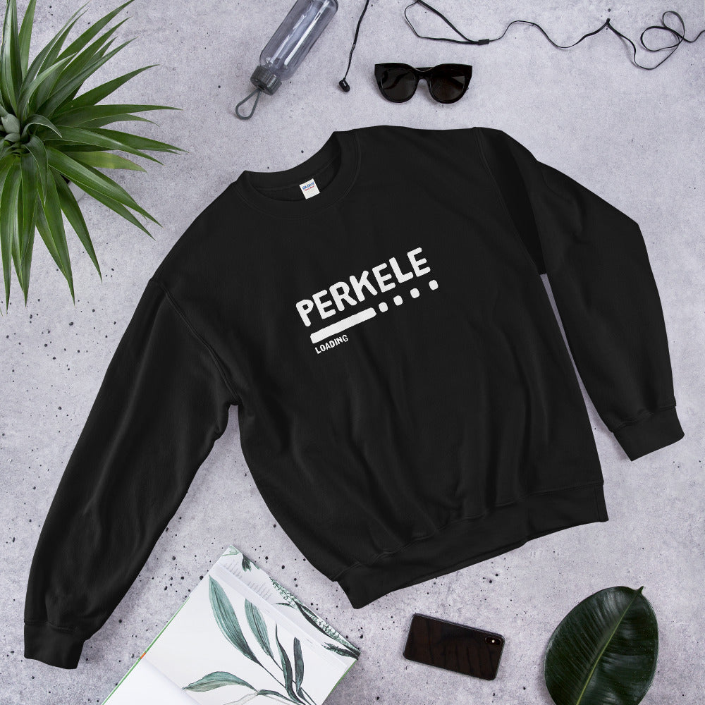 Perkele loading... Finnish Language Sweatshirt - Finnish sweatshirt from Very Finnish Problems