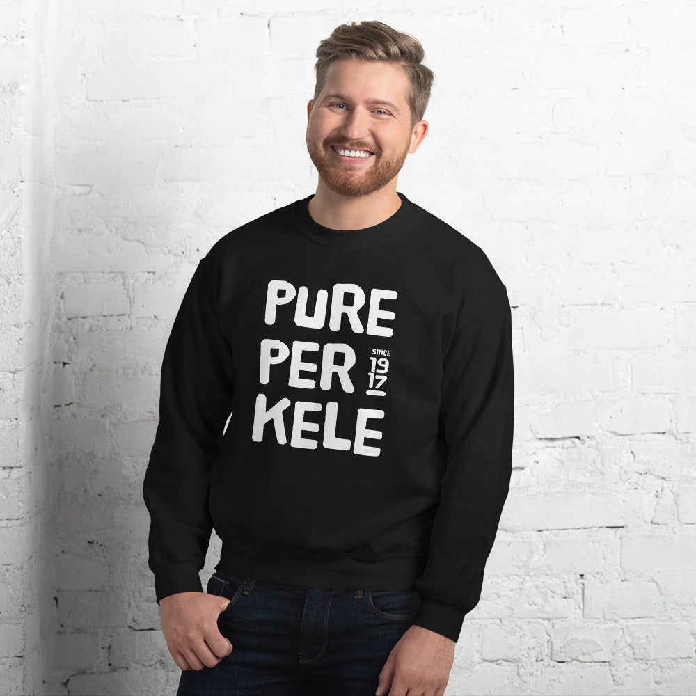 Pure Perkele sin 1917 Finnish Language Sweatshirt - alternate view - Very Finnish Problems