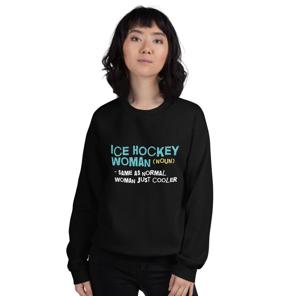 Ice hockey woman Finnish Winter Sweatshirt - Finnish sweatshirt from Very Finnish Problems