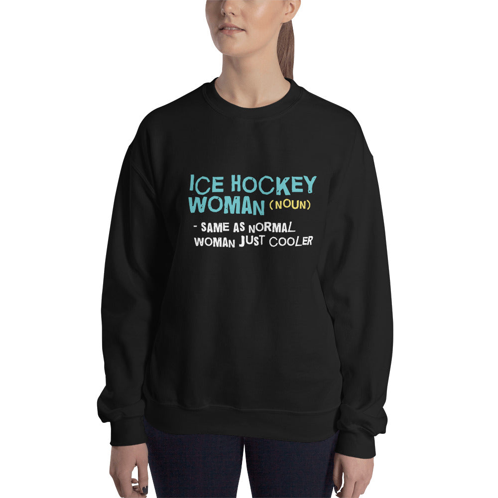 Ice hockey woman Finnish Winter Sweatshirt - Finnish sweatshirt from Very Finnish Problems