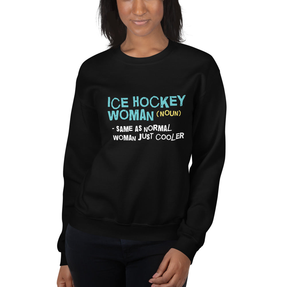 Ice hockey woman Finnish Winter Sweatshirt - Finnish sweatshirt from Very Finnish Problems