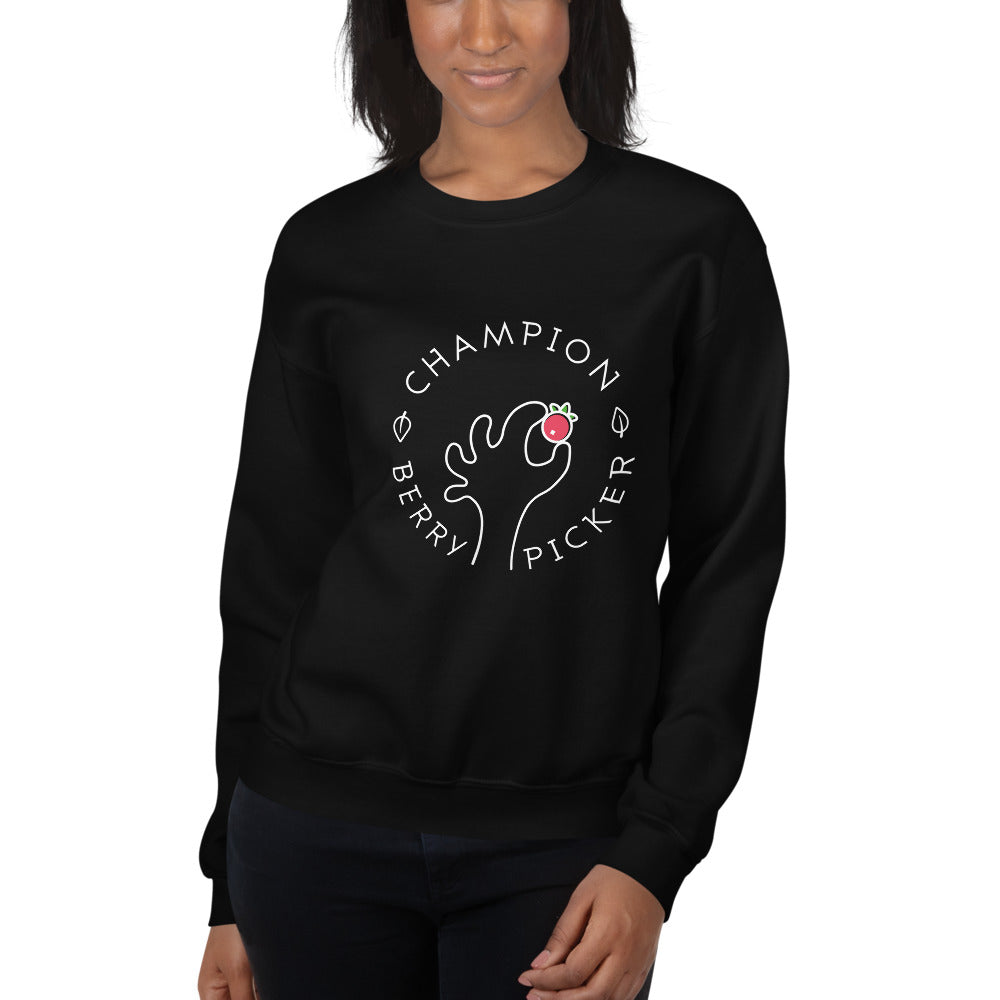 Champion Berry Picker Finnish Nature Sweatshirt - Finnish sweatshirt from Very Finnish Problems