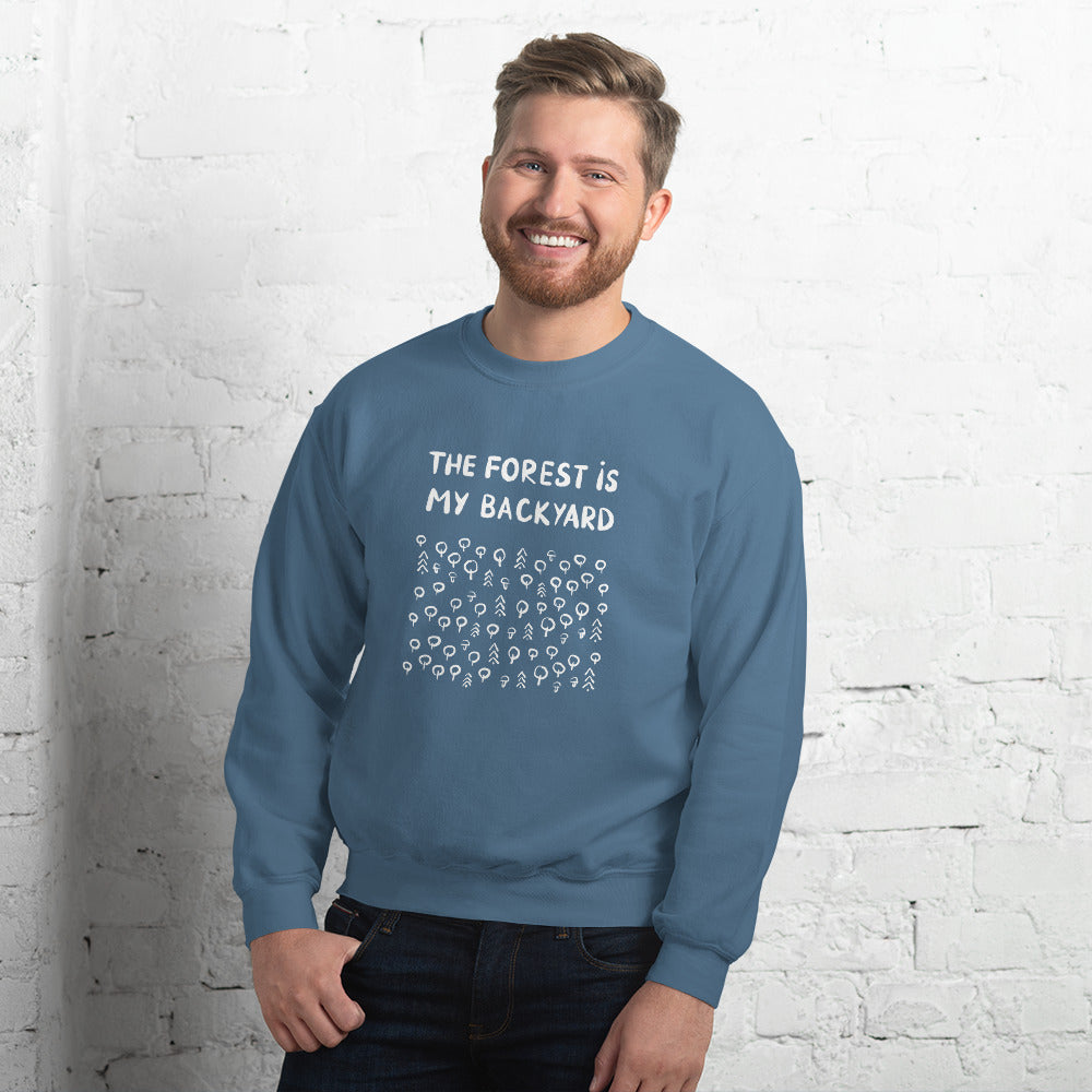 Forest is my backyard 2 Finnish Nature Sweatshirt - Finnish sweatshirt from Very Finnish Problems