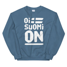 Load image into Gallery viewer, Oi Suomi on Unisex Sweatshirt
