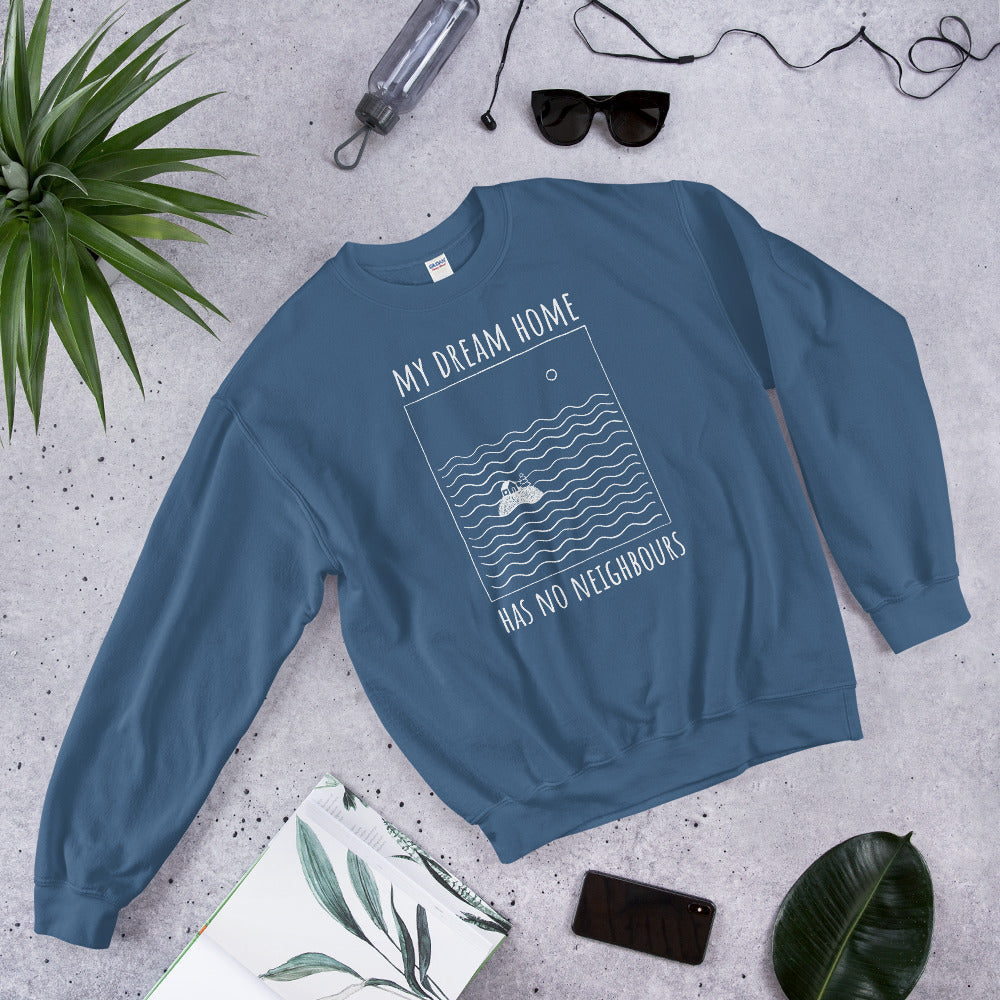 My dream home has... Finnish Summer Sweatshirt - alternate view - Very Finnish Problems