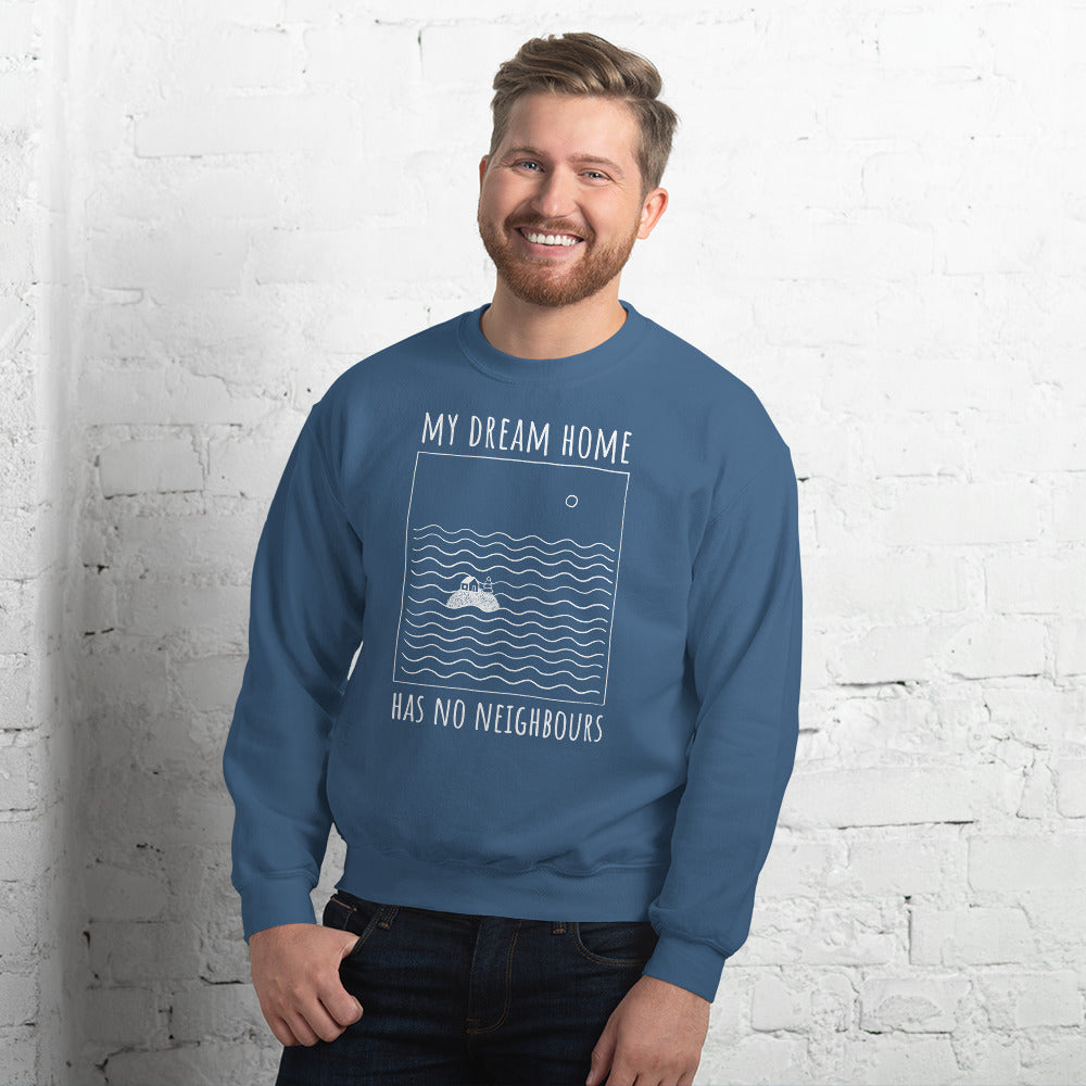 My dream home has... Finnish Summer Sweatshirt - alternate view - Very Finnish Problems