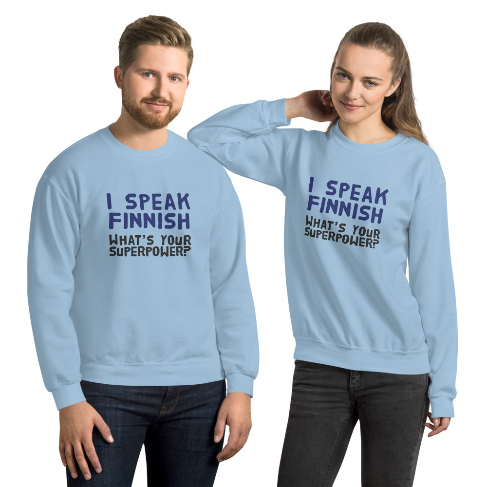 What's your superpower? Finnish Food Sweatshirt - Finnish sweatshirt from Very Finnish Problems