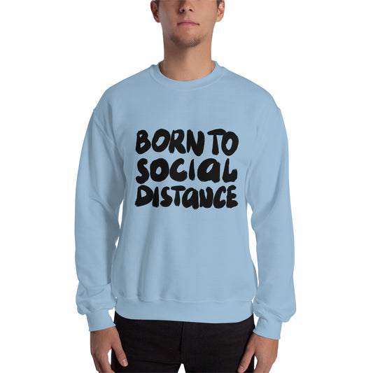 Born to social distance Finnish Sweatshirt - alternate view - Very Finnish Problems