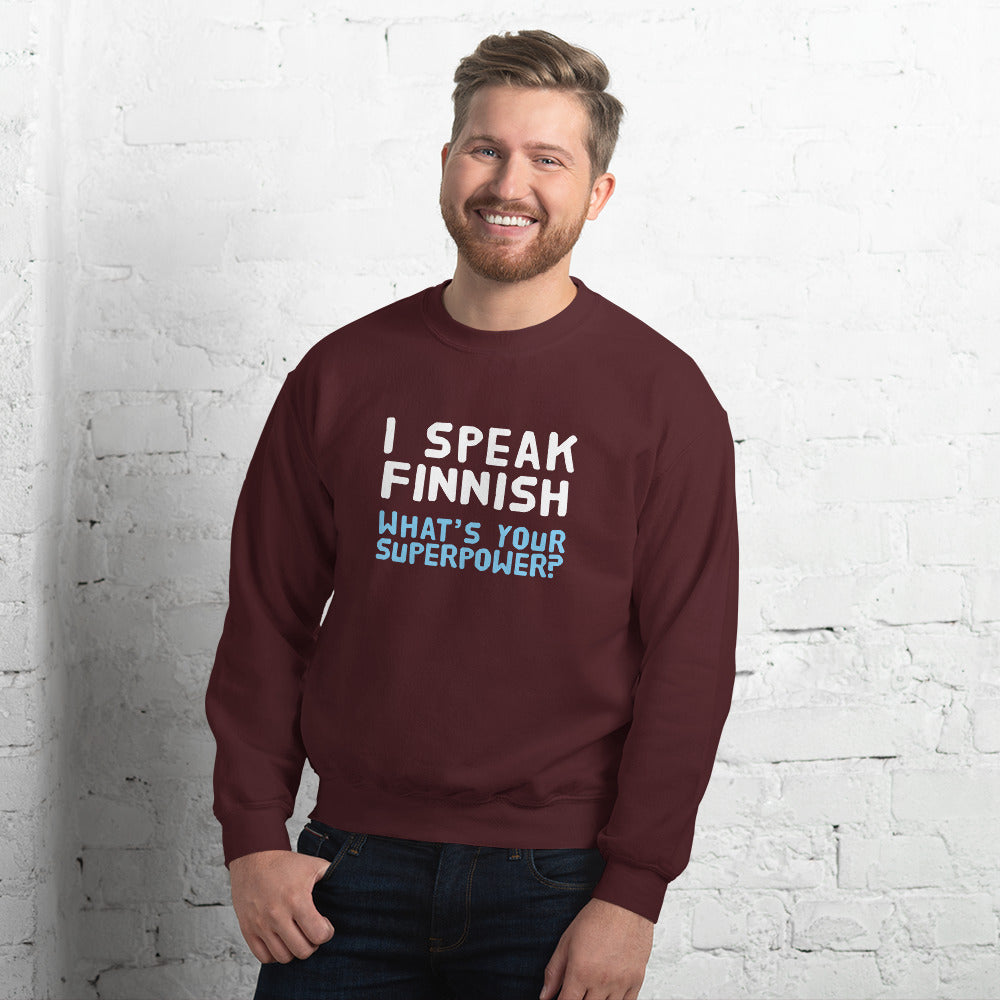 What's your superpower? Finnish Food Sweatshirt - Finnish sweatshirt from Very Finnish Problems