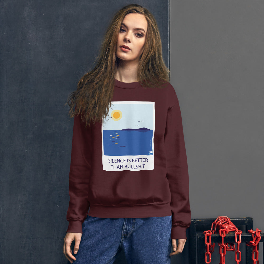 Silence beats bullshit Finnish Sweatshirt - Finnish sweatshirt from Very Finnish Problems