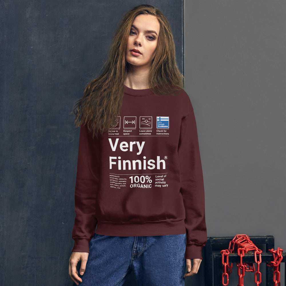 Very Finnish Service Manual Winter Sweatshirt - alternate view - Very Finnish Problems