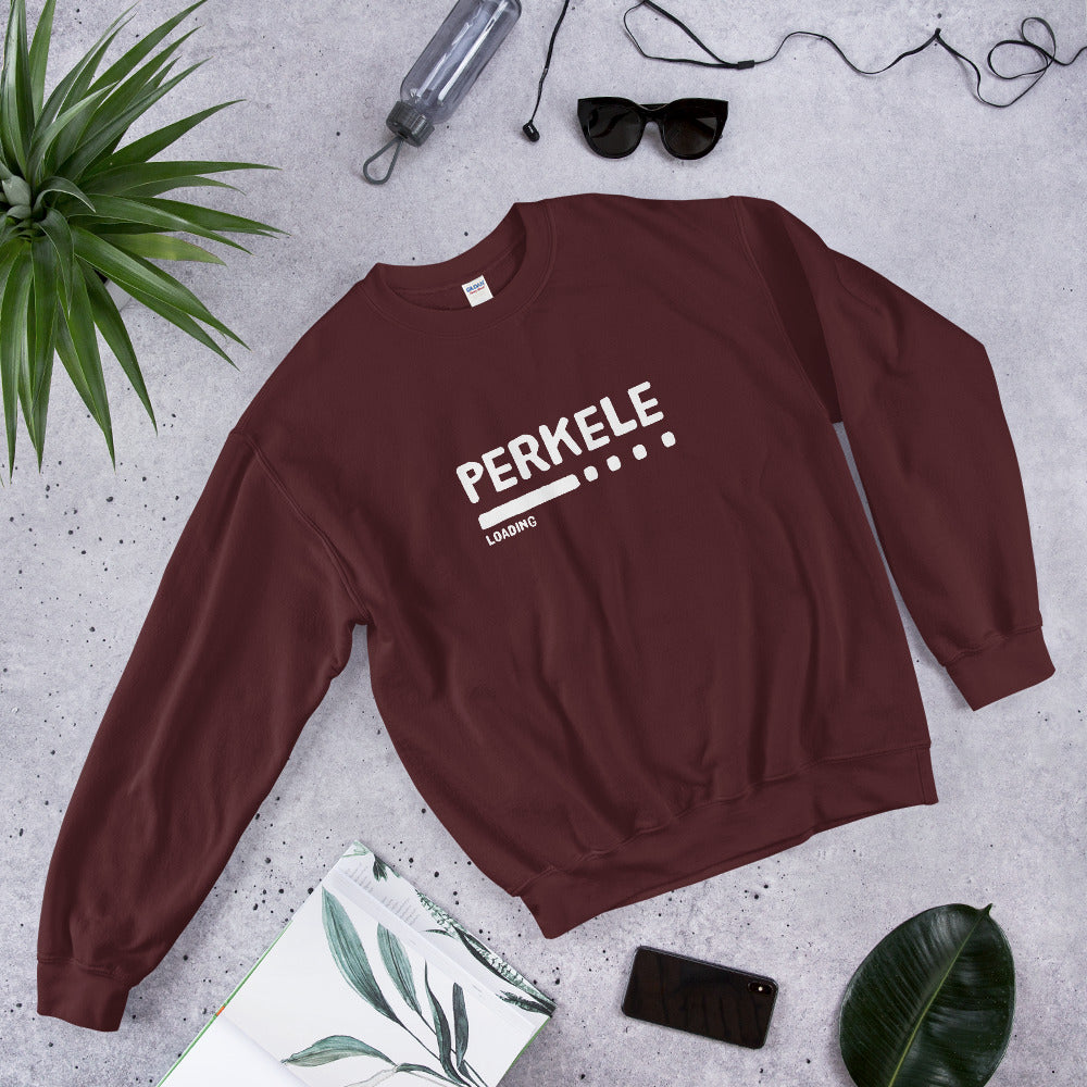 Perkele loading... Finnish Language Sweatshirt - Finnish sweatshirt from Very Finnish Problems