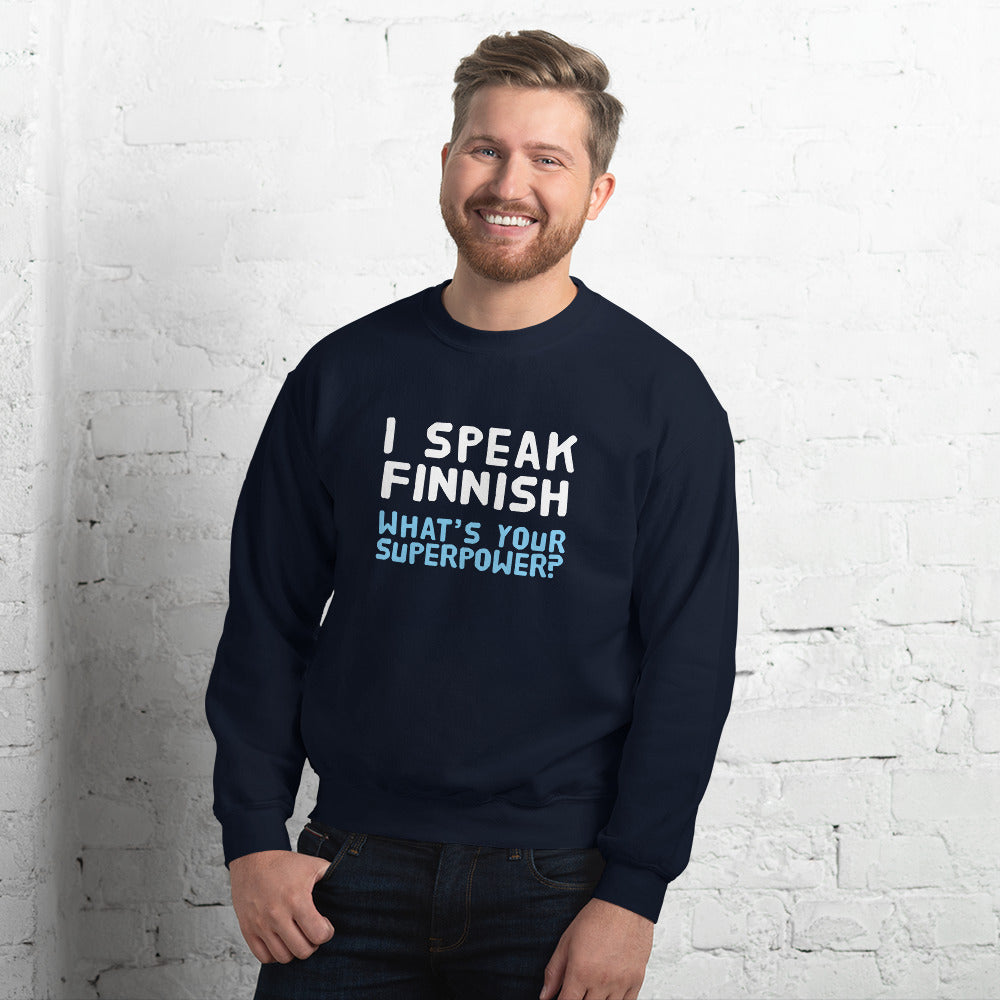 What's your superpower? Finnish Food Sweatshirt - Finnish sweatshirt from Very Finnish Problems