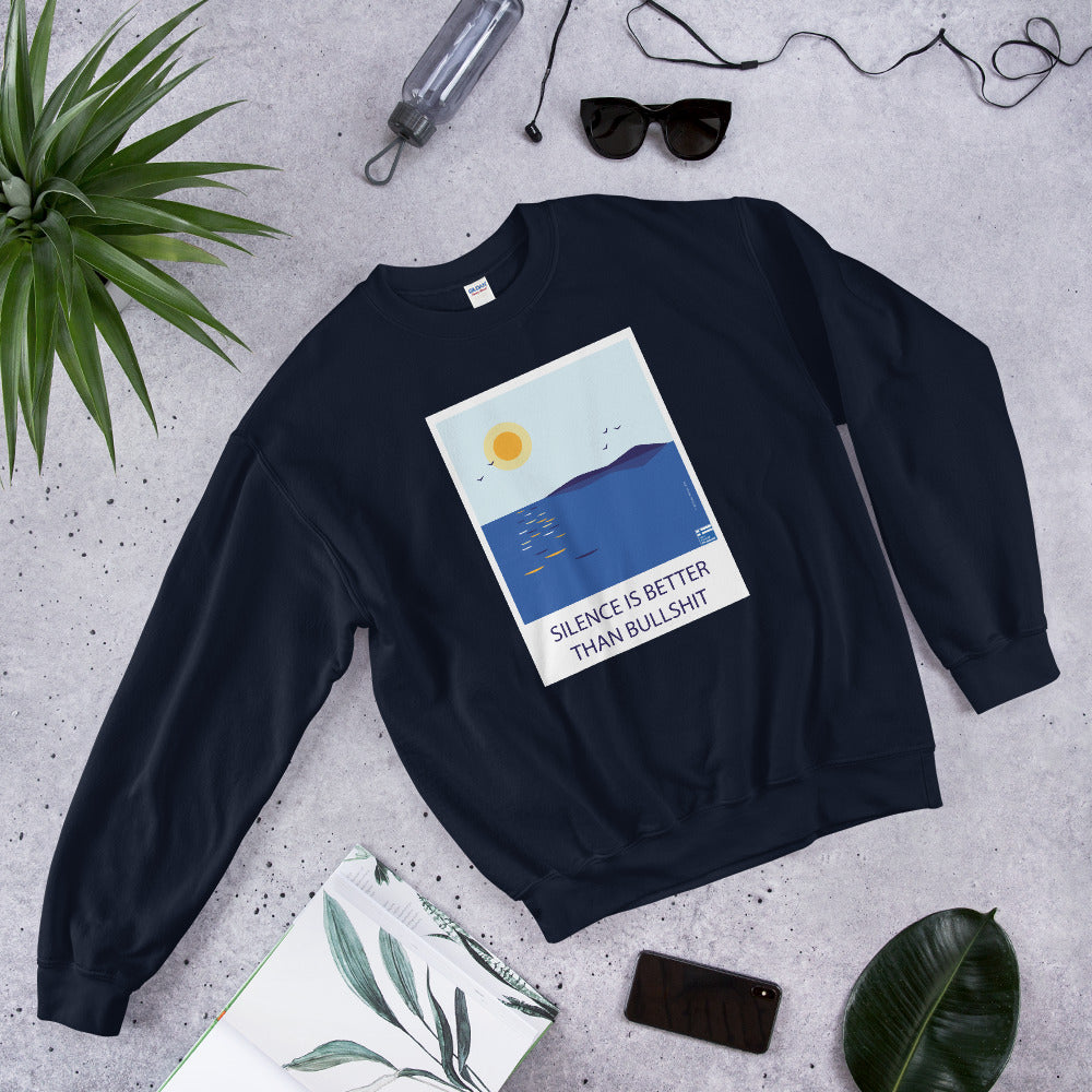 Silence beats bullshit Finnish Sweatshirt - Finnish sweatshirt from Very Finnish Problems