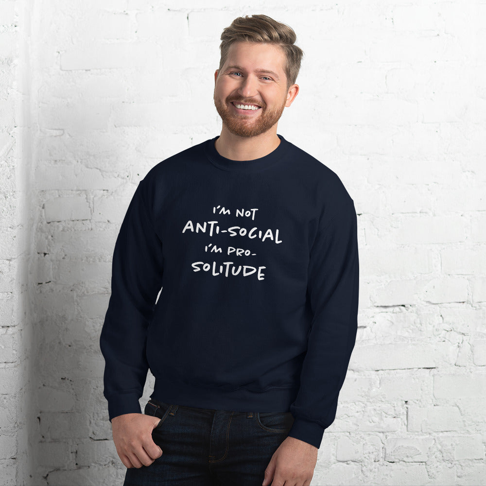 Pro-solitude Finnish Introvert Sweatshirt - Finnish sweatshirt from Very Finnish Problems