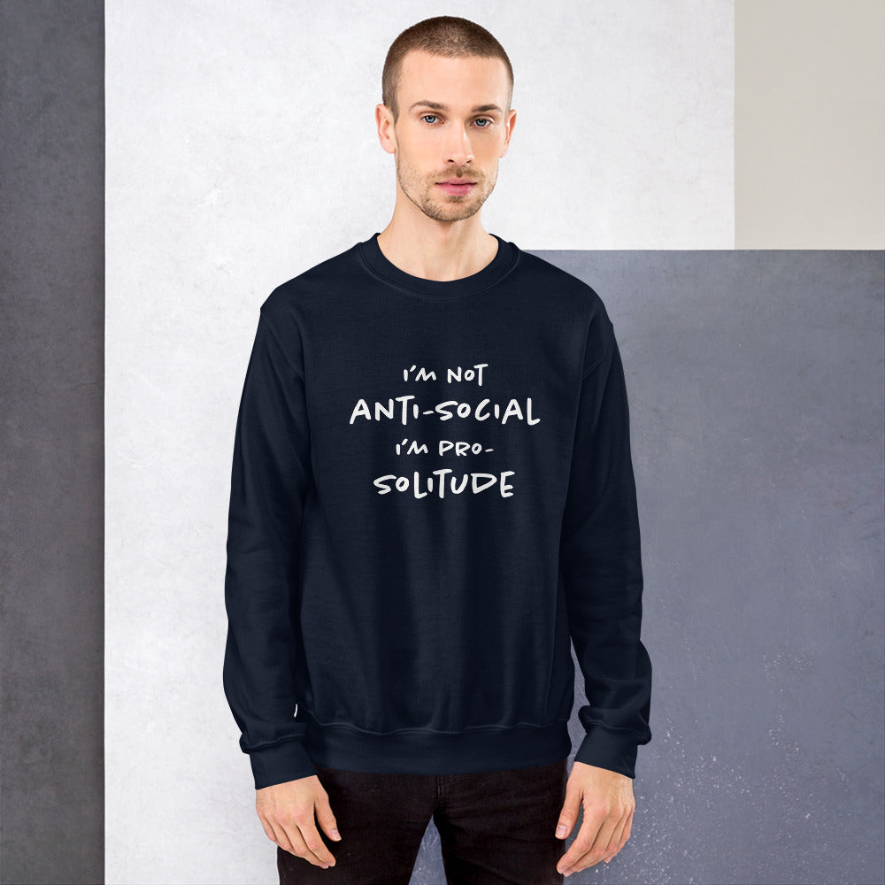 Pro-solitude Finnish Introvert Sweatshirt - Finnish sweatshirt from Very Finnish Problems