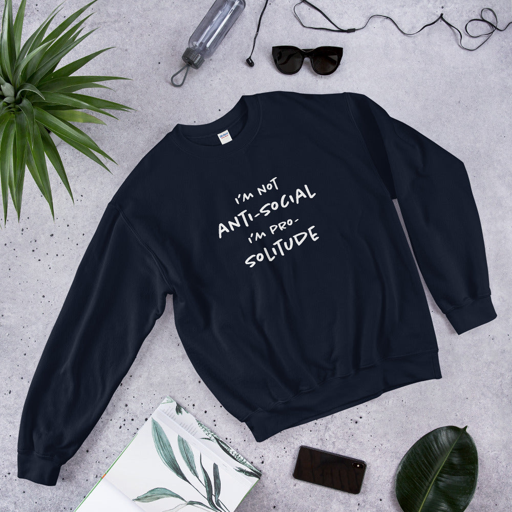 Pro-solitude Finnish Introvert Sweatshirt - Finnish sweatshirt from Very Finnish Problems