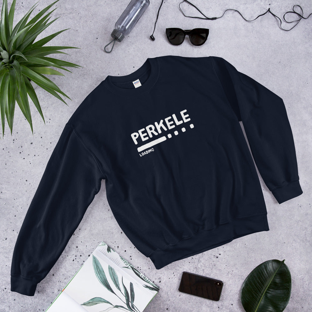 Perkele loading... Finnish Language Sweatshirt - Finnish sweatshirt from Very Finnish Problems