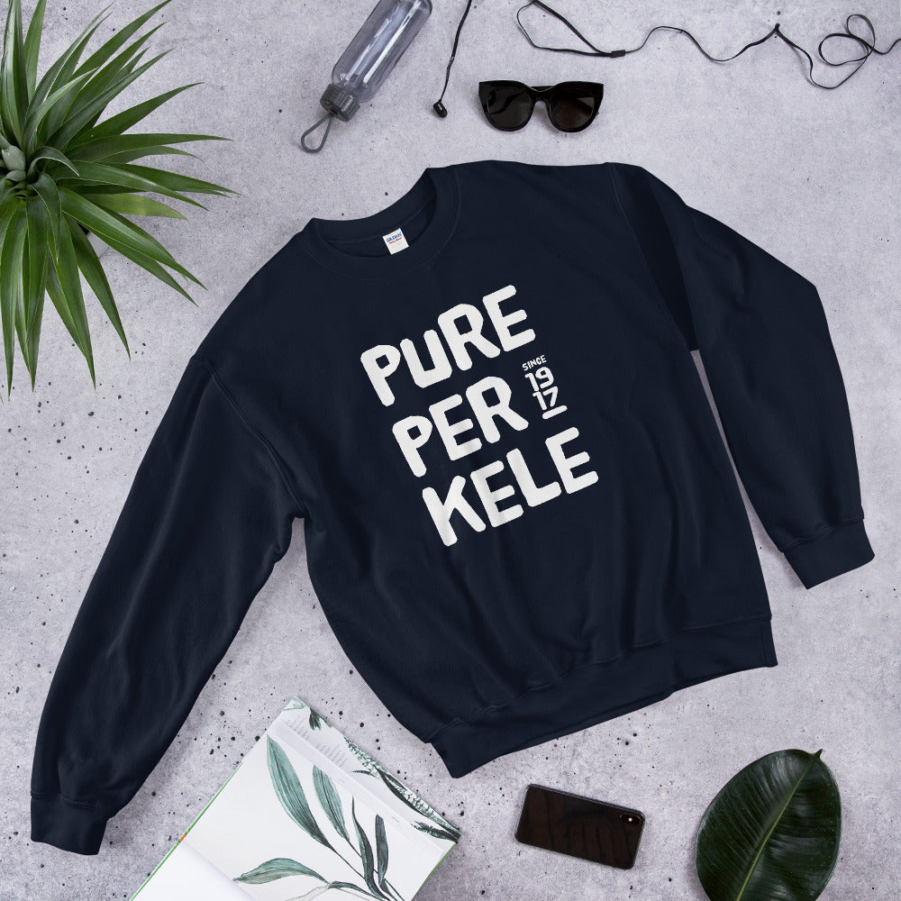 Pure Perkele sin 1917 Finnish Language Sweatshirt - Finnish sweatshirt from Very Finnish Problems