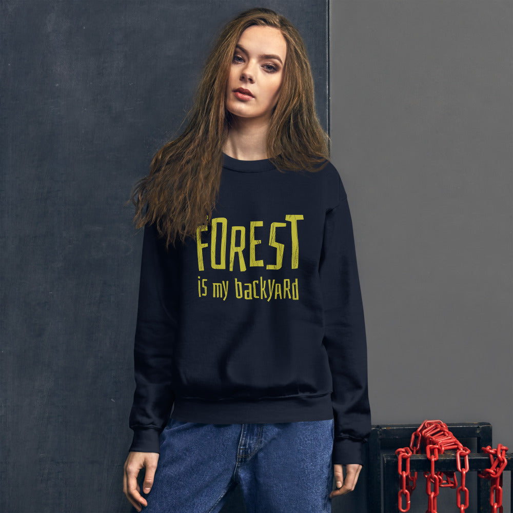 Forest is my backyard Finnish Nature Sweatshirt - Finnish sweatshirt from Very Finnish Problems
