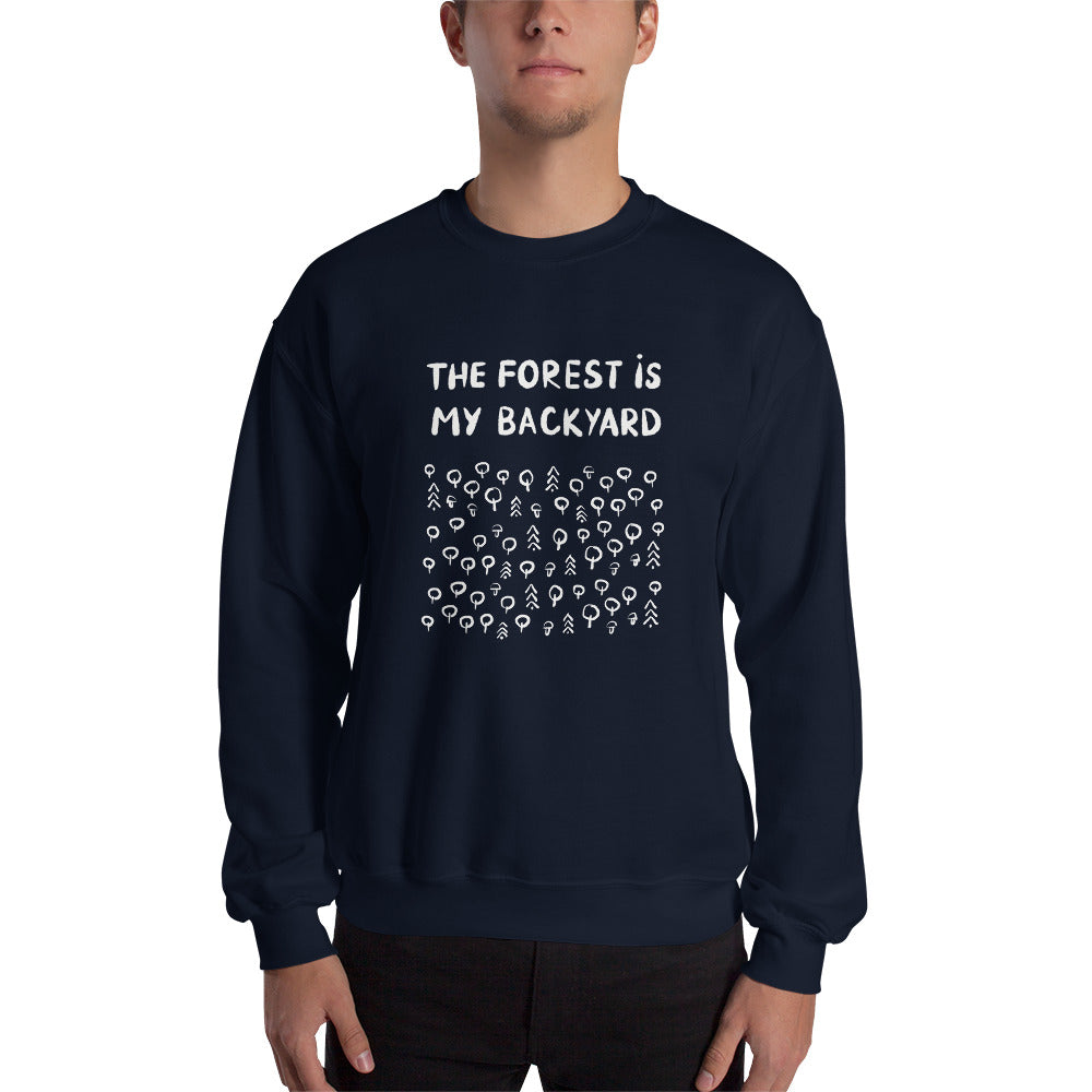 Forest is my backyard 2 Finnish Nature Sweatshirt - alternate view - Very Finnish Problems