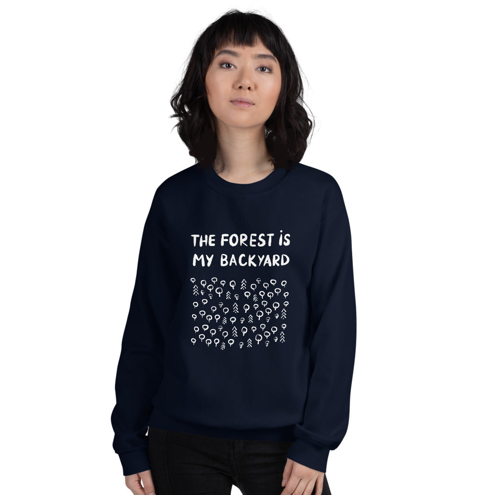 Forest is my backyard 2 Finnish Nature Sweatshirt - Finnish sweatshirt from Very Finnish Problems