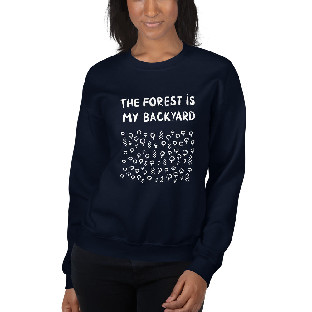 Forest is my backyard 2 Finnish Nature Sweatshirt - Finnish sweatshirt from Very Finnish Problems
