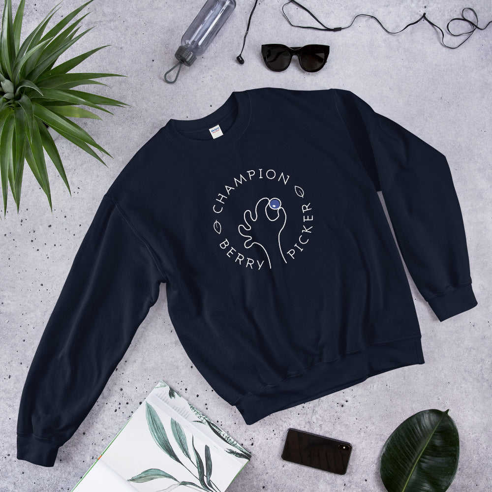 Champion Blueberry Picker Finnish Sweatshirt - Finnish sweatshirt from Very Finnish Problems