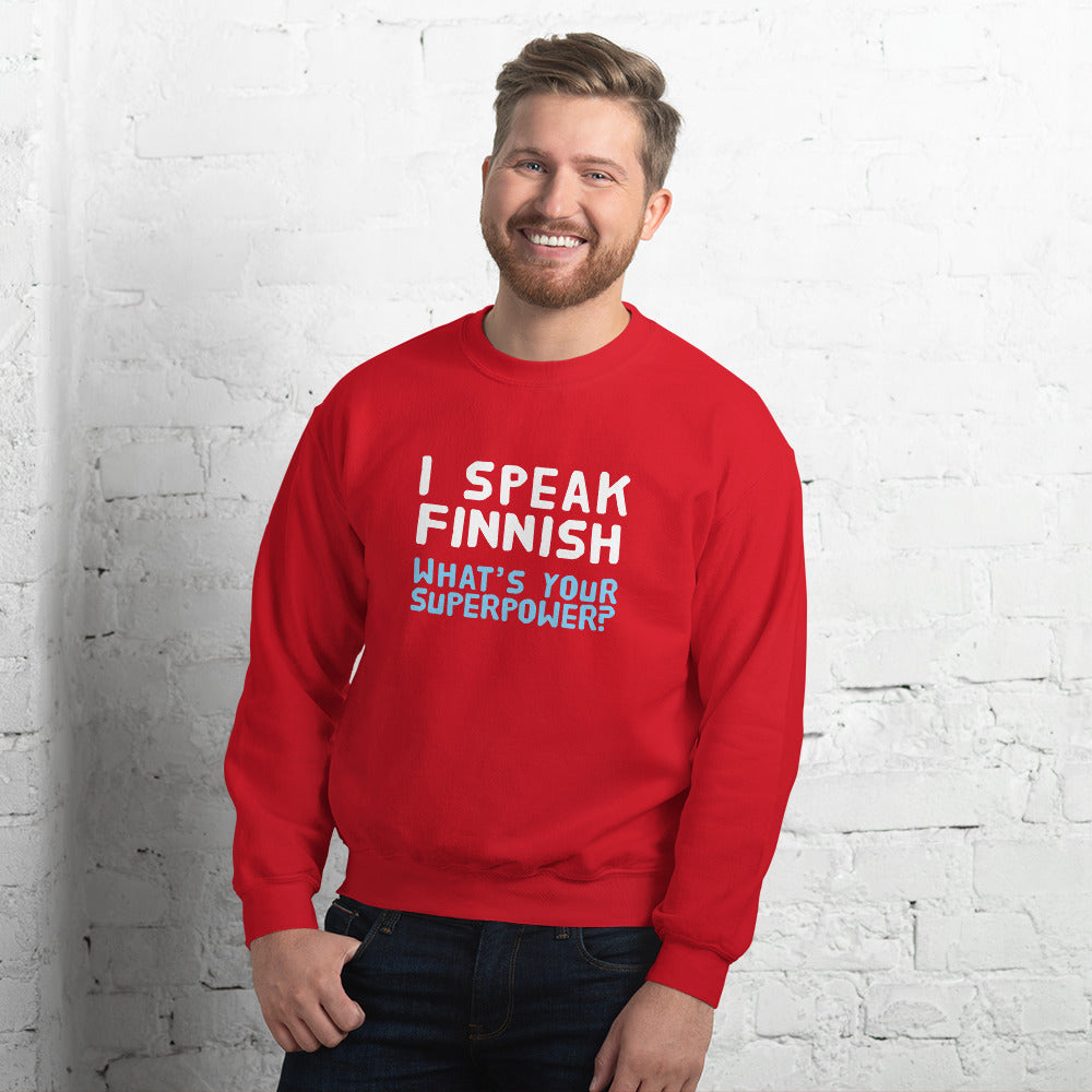 What's your superpower? Finnish Food Sweatshirt - Finnish sweatshirt from Very Finnish Problems
