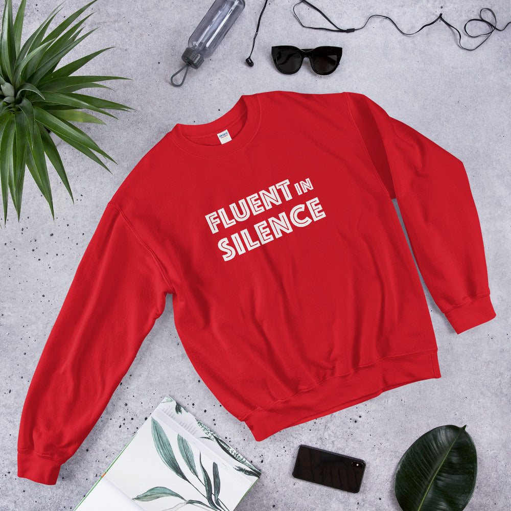 Fluet in silence Finnish Introvert Sweatshirt - alternate view - Very Finnish Problems