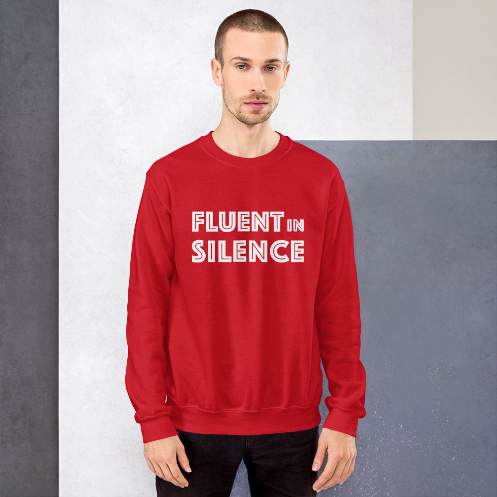 Fluet in silence Finnish Introvert Sweatshirt - alternate view - Very Finnish Problems
