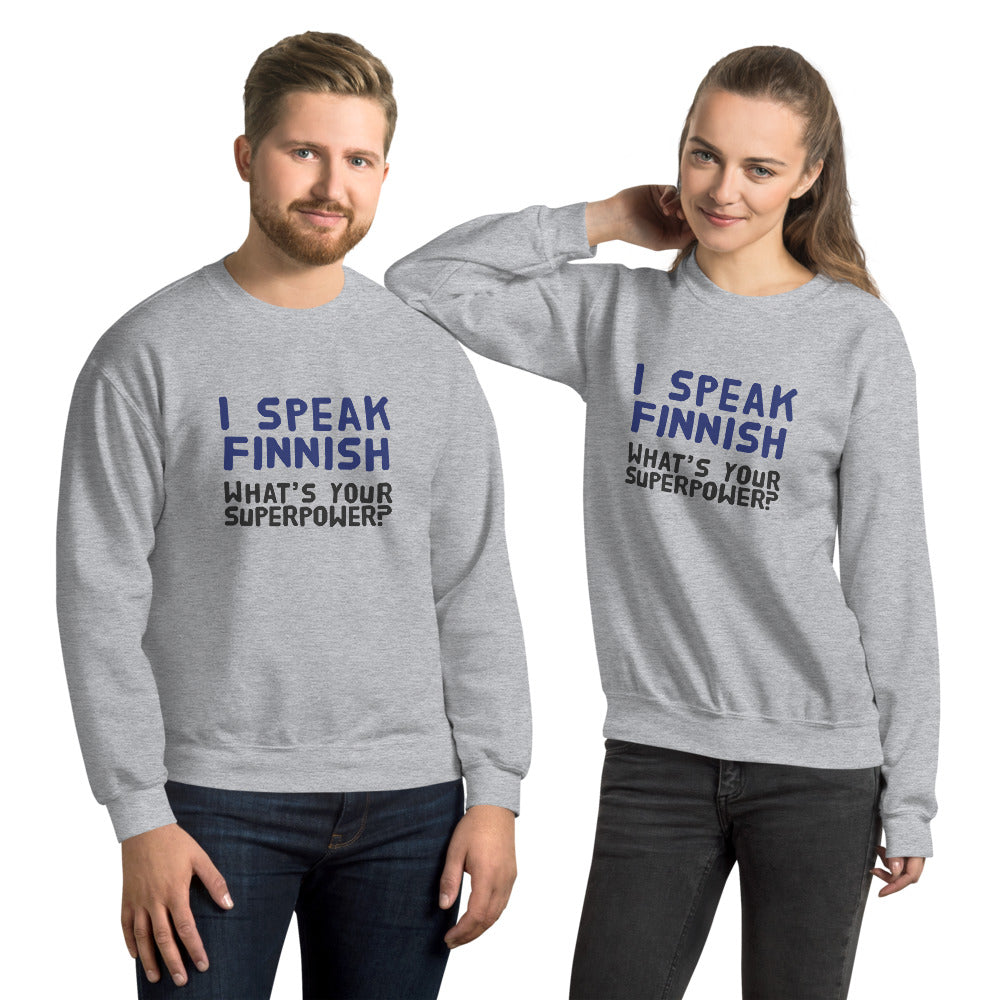What's your superpower? Finnish Food Sweatshirt - Finnish sweatshirt from Very Finnish Problems