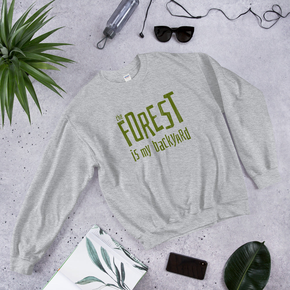 Forest is my backyard Finnish Nature Sweatshirt - alternate view - Very Finnish Problems