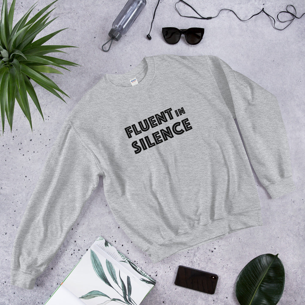 Fluet in silence Finnish Introvert Sweatshirt - Finnish sweatshirt from Very Finnish Problems